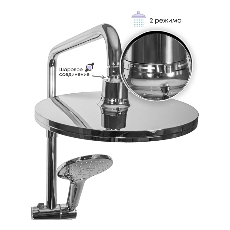 Душевая система Grocenberg GB7001 Хром