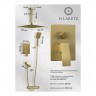 Душевая система скрытого монтажа FILARETE Waterfall FL1012 (Матовое золото)
