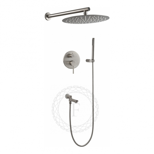 Душевая система скрытого монтажа FILARETE Roun FL1020 (Никель)