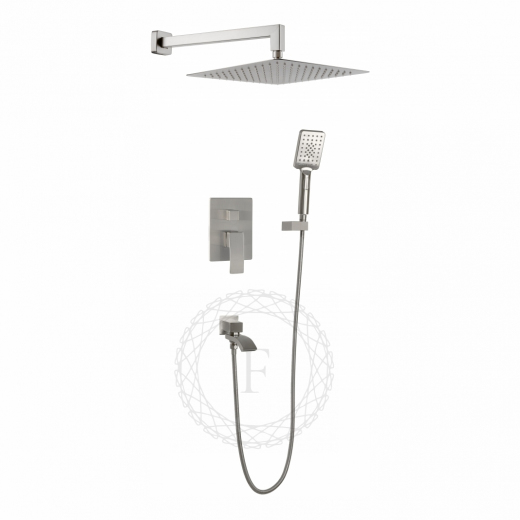Душевая система скрытого монтажа FILARETE Waterfall FL1010 (Никель)