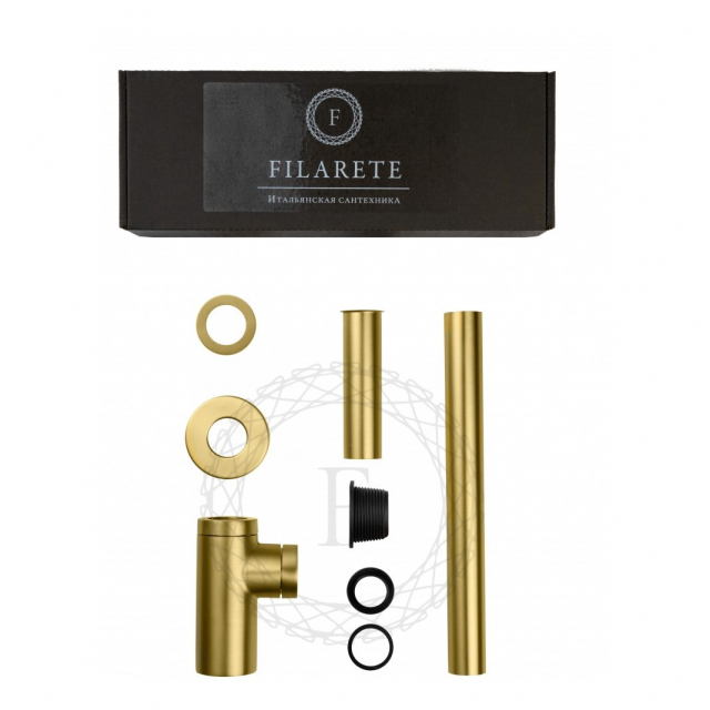 Сифон для раковины FILARETE FL70 (Матовое золото)