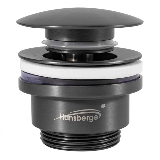 Донный клапан для раковины Hansberge H107 Графит