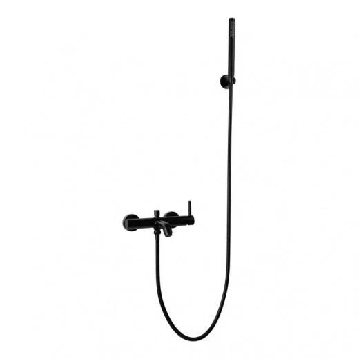 Смеситель для ванны с душем FILARETE Roun FL2120 (Черный матовый)