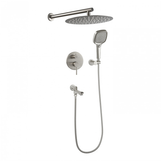 Душевая система скрытого монтажа FILARETE Roun FL1026 (Никель)