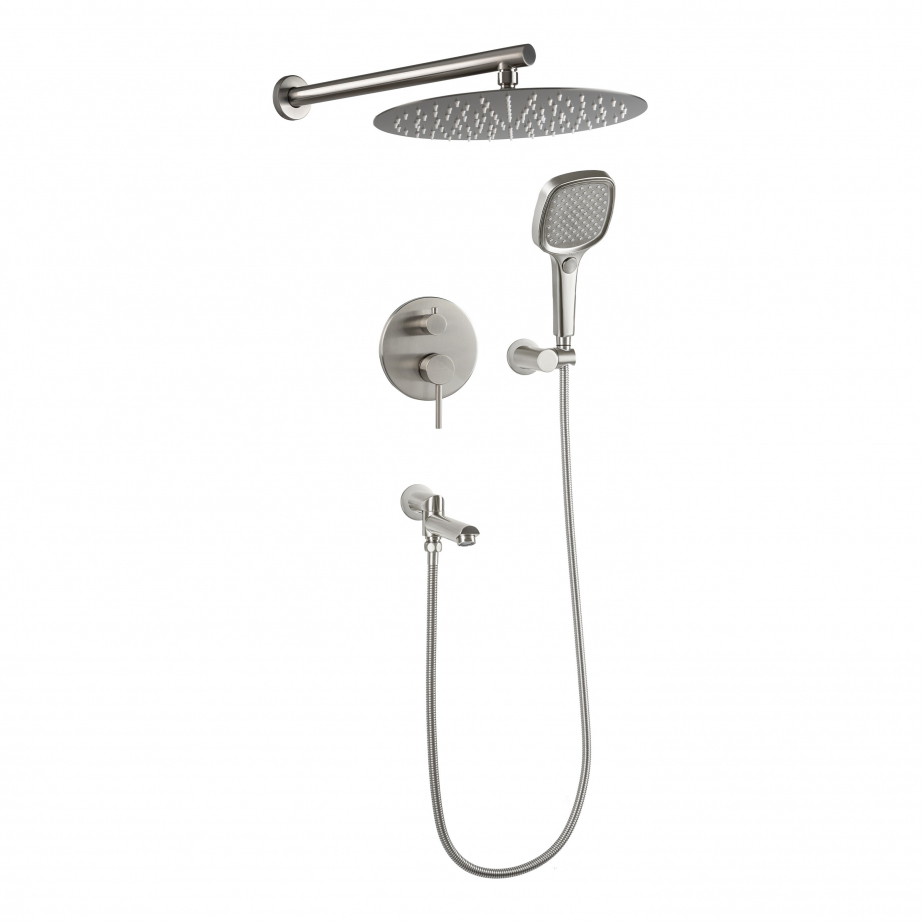 Душевая система скрытого монтажа FILARETE Roun FL1026 (Никель)