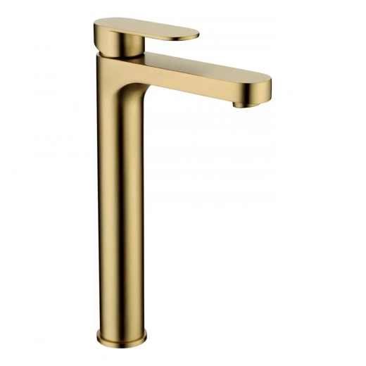 Смеситель для раковины Высокий Grocenberg GB3011 Матовое золото