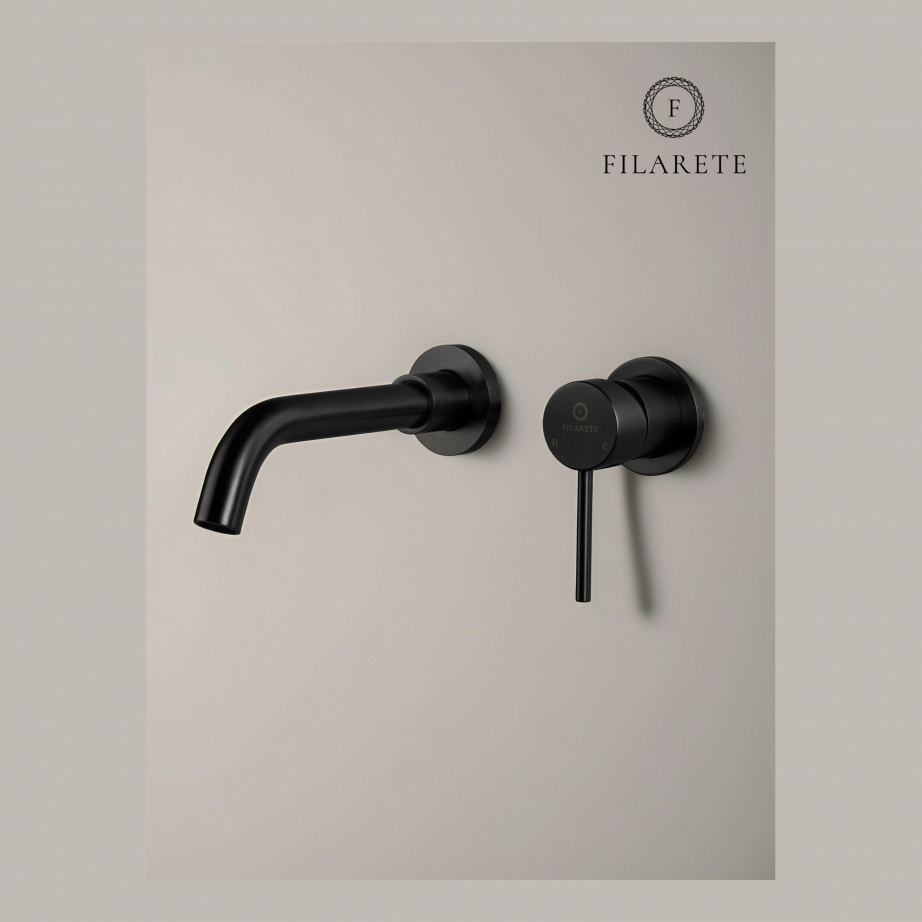 Cмеситель для раковины FILARETE Roun FL4020 (Черный матовый)
