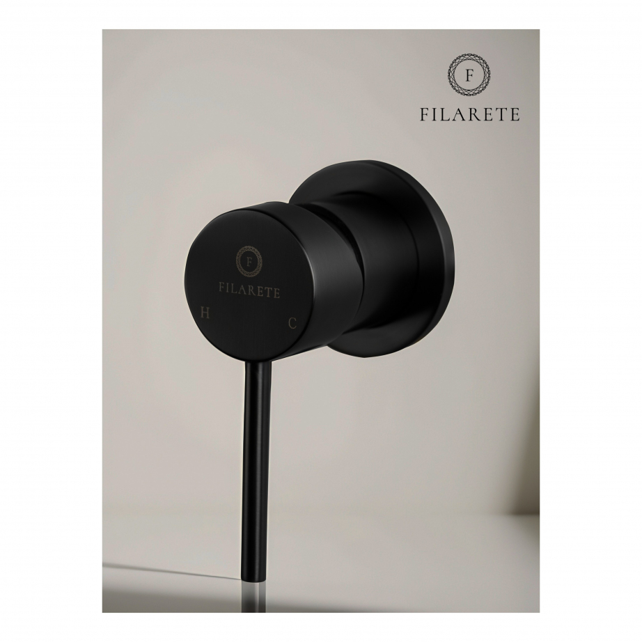 Cмеситель для раковины FILARETE Roun FL4020 (Черный матовый)