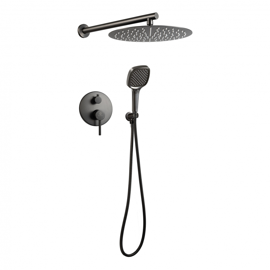 Душевая система скрытого монтажа FILARETE Roun FL1028 (Графит)