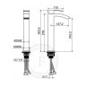 Cмеситель для раковины FILARETE Waterfall FL6010 (Графит)