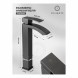 Cмеситель для раковины FILARETE Waterfall FL6010 (Графит)